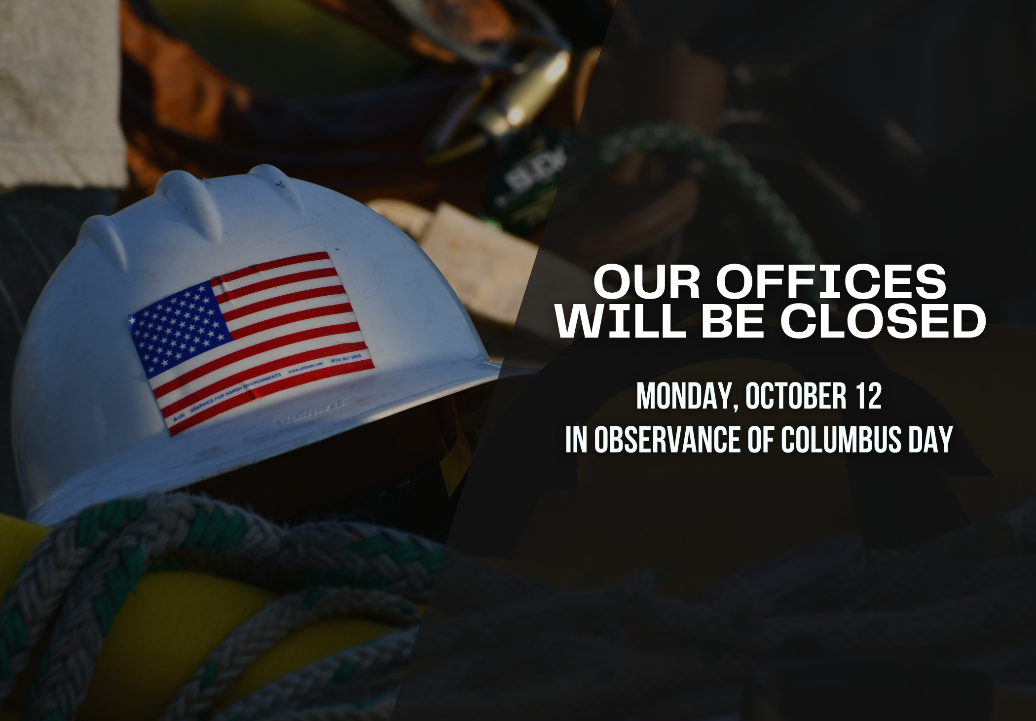 Closed for Columbus Day 