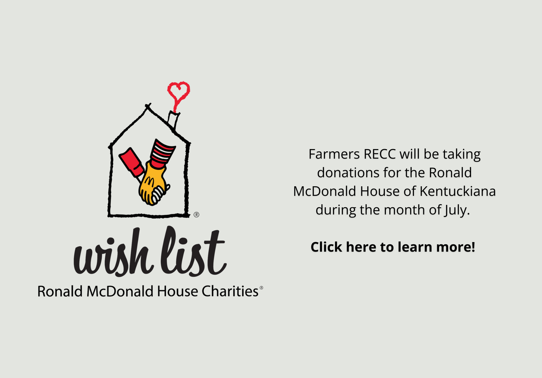 RMHC Wish List 